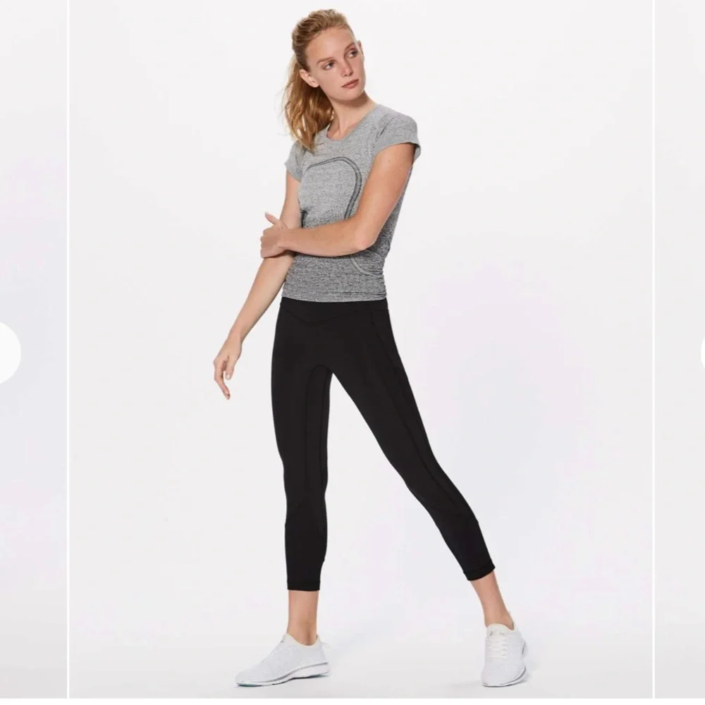 Lululemon All The Right Places Crop II *23" Inseam Women’s 8 Black Pockets - Picture 2 of 16